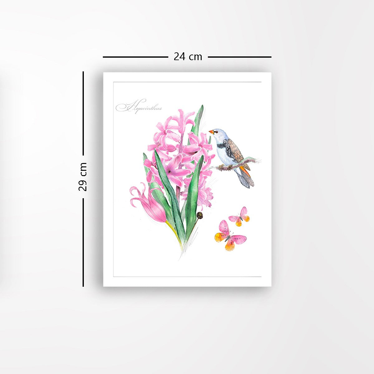 Quadro Decorativo MDF Emoldurado - Arte Multicolor 24x29cm com Moldura de Madeira 2cm