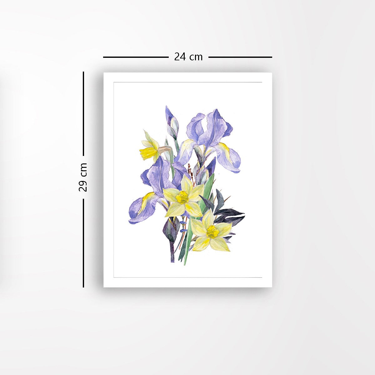 Quadro Decorativo MDF Emoldurado - Arte Multicolor 24x29cm com Moldura de Madeira 2cm