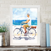 Quadro Decorativo MDF Emoldurado - Arte Multicolor 24x29cm com Moldura de Madeira 2cm