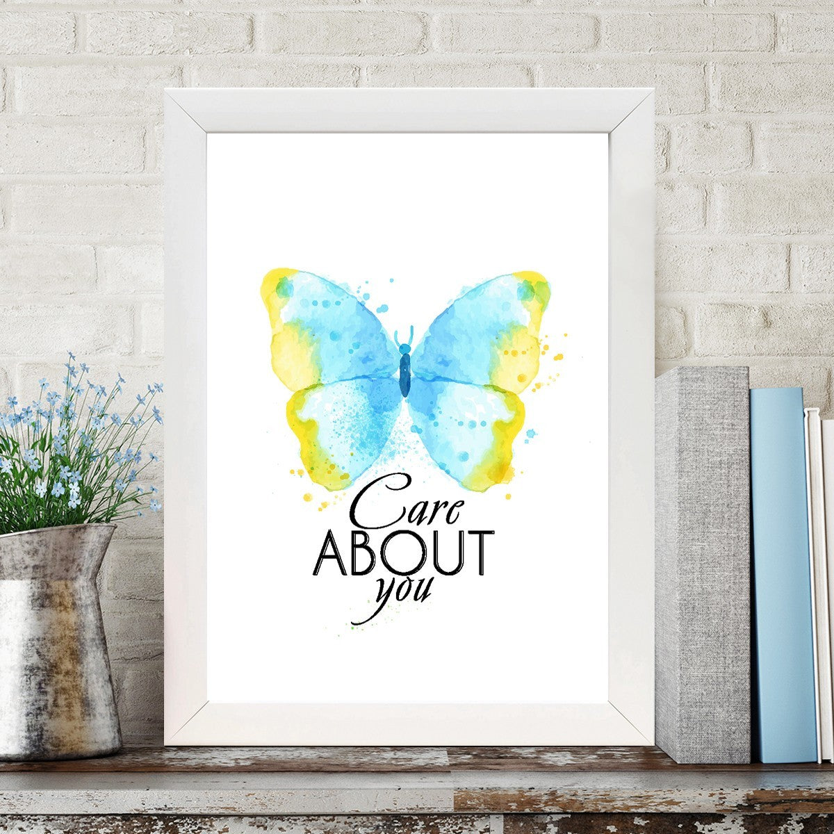 Quadro Decorativo MDF Emoldurado - Arte Multicolor 24x29cm com Moldura de Madeira 2cm