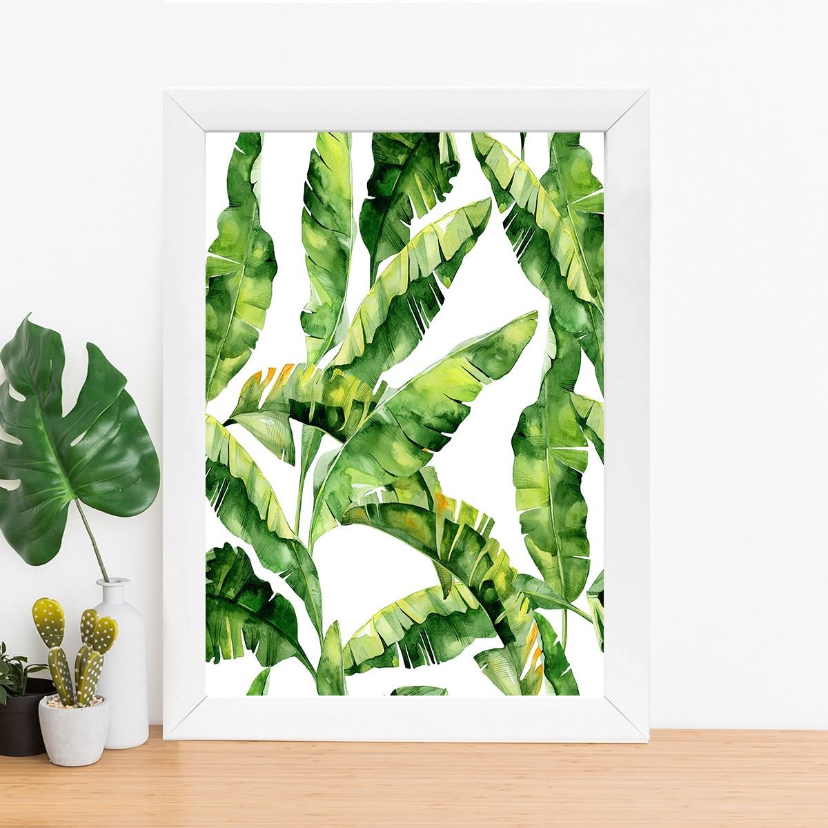 Quadro Decorativo MDF Emoldurado - Arte Multicolor 24x29cm com Moldura de Madeira 2cm