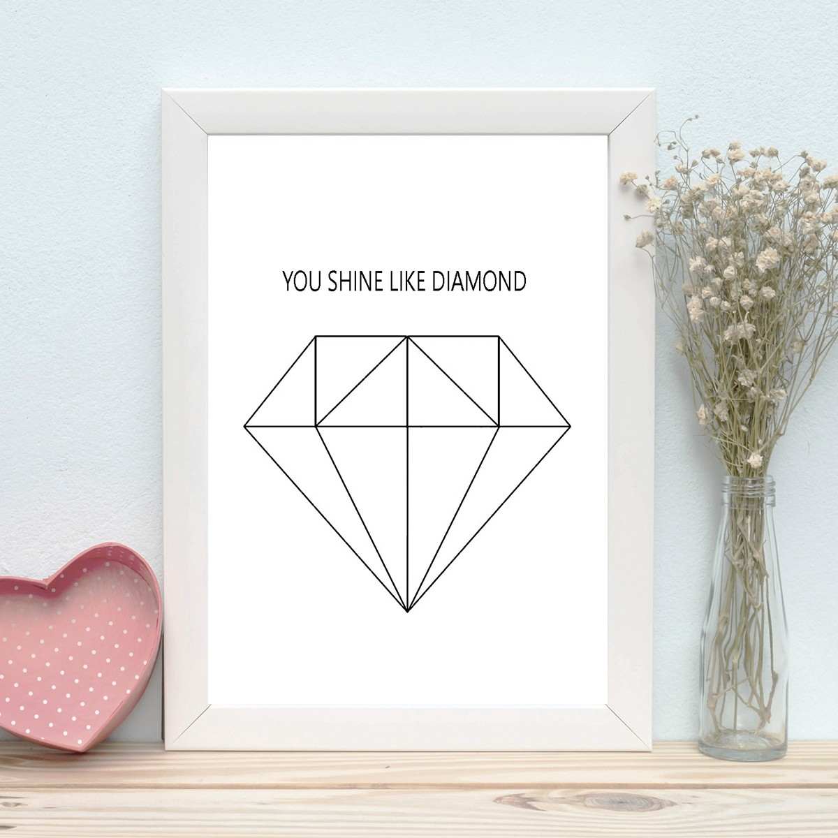 Quadro Decorativo MDF Emoldurado - Arte Multicolor 24x29cm com Moldura de Madeira 2cm