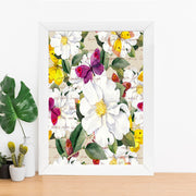 Quadro Decorativo MDF Emoldurado - Arte Multicolor 24x29cm com Moldura de Madeira 2cm