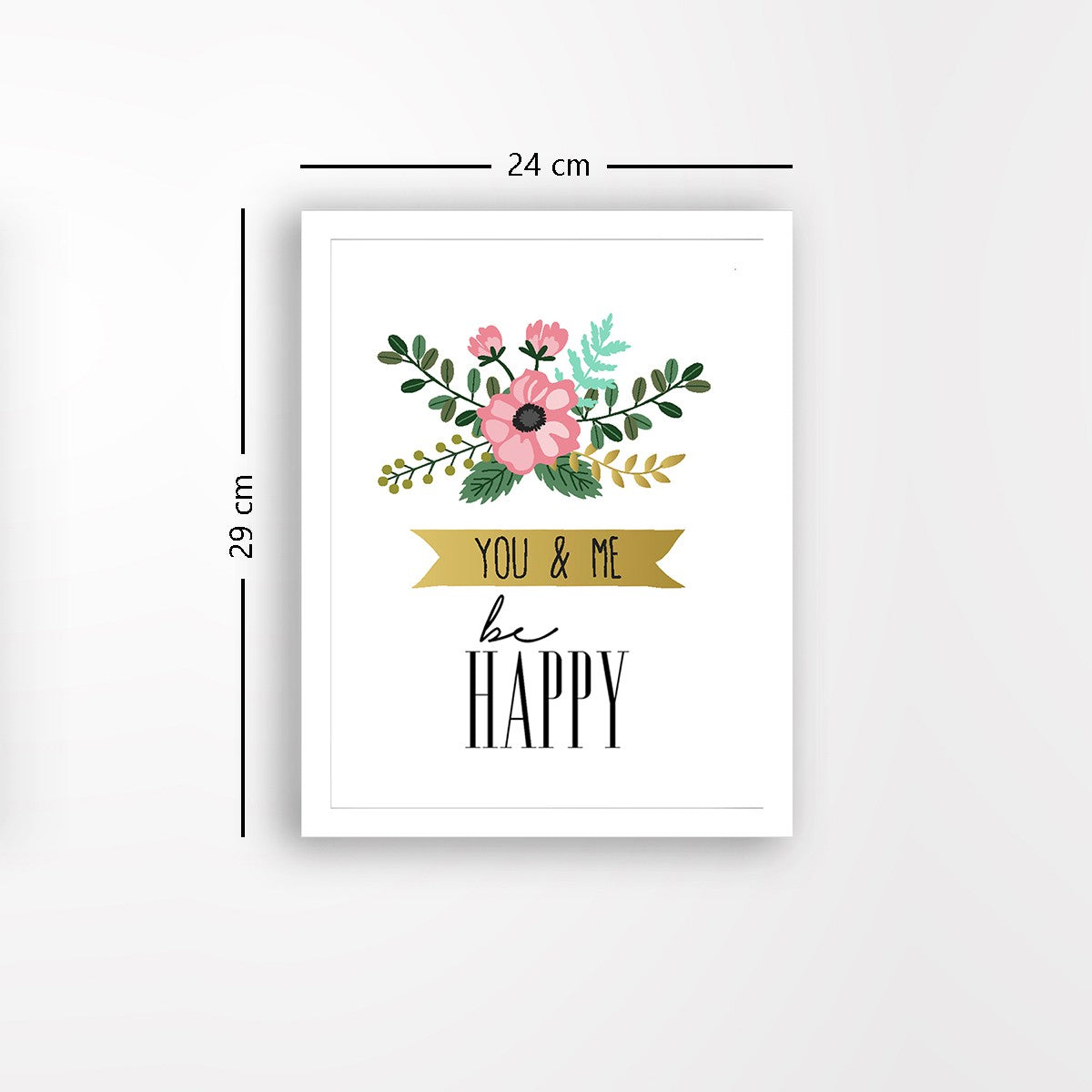 Quadro Decorativo MDF Emoldurado - Arte Multicolor 24x29cm com Moldura de Madeira 2cm