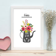 Quadro Decorativo MDF Emoldurado - Arte Multicolor 24x29cm com Moldura de Madeira 2cm