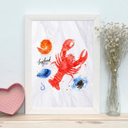 Quadro Decorativo MDF Emoldurado - Arte Multicolor 24x29cm com Moldura de Madeira 2cm