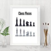 Quadro Decorativo MDF Emoldurado - Arte Multicolor 24x29cm com Moldura de Madeira 2cm