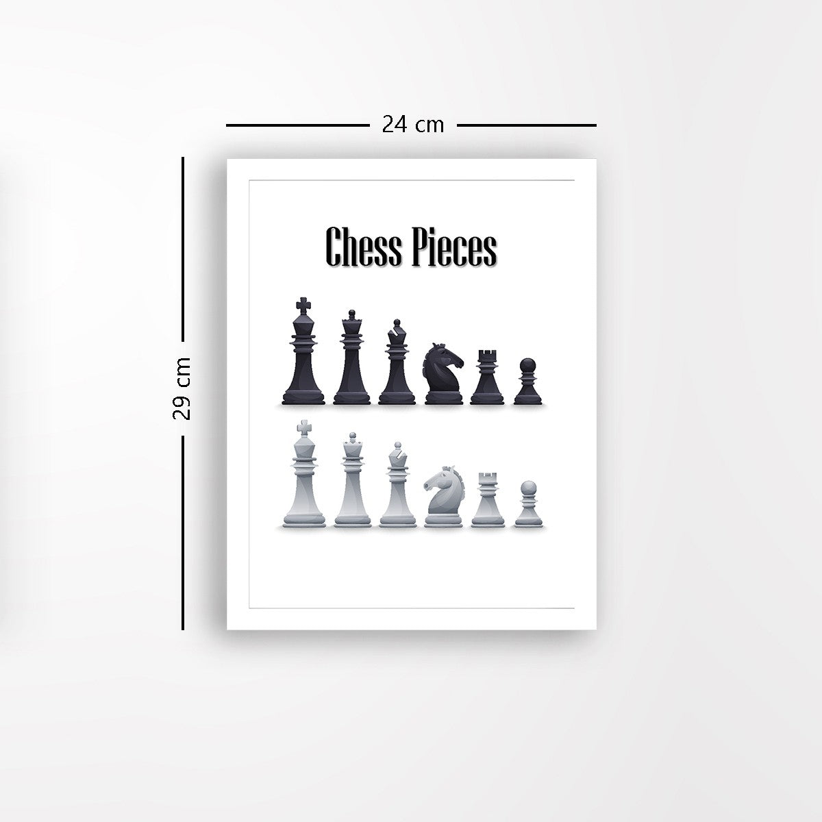 Quadro Decorativo MDF Emoldurado - Arte Multicolor 24x29cm com Moldura de Madeira 2cm