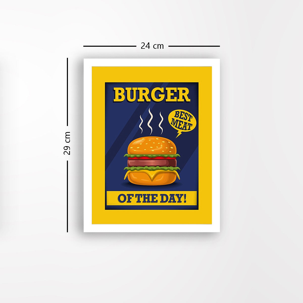 Quadro Decorativo MDF Emoldurado - Arte Multicolor 24x29cm com Moldura de Madeira 2cm