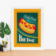 Quadro Decorativo MDF Emoldurado - Arte Multicolor 24x29cm com Moldura de Madeira 2cm