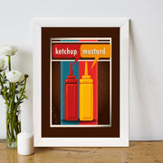 Quadro Decorativo MDF Emoldurado - Arte Multicolor 24x29cm com Moldura de Madeira 2cm