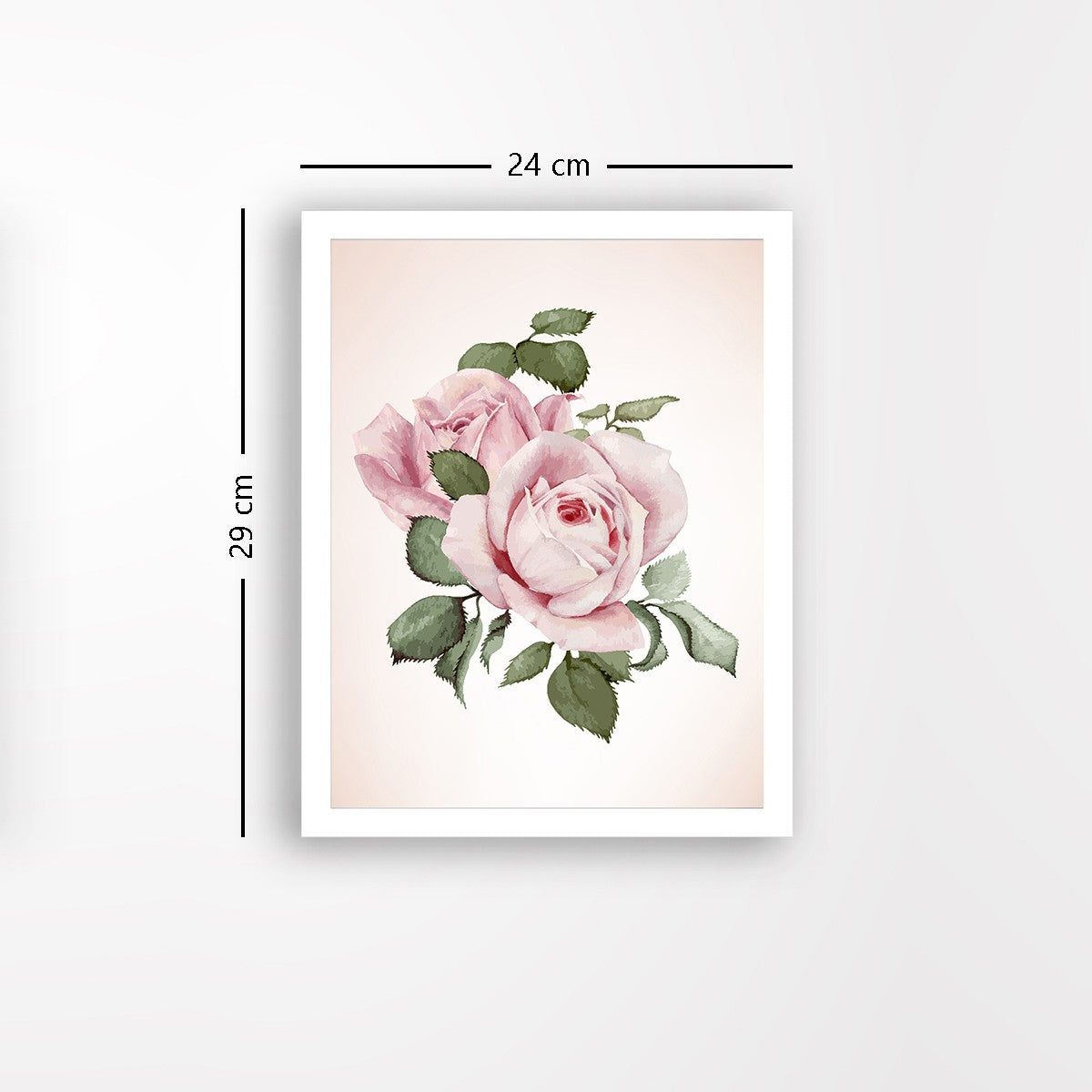 Quadro Decorativo MDF Emoldurado - Arte Multicolor 24x29cm com Moldura de Madeira 2cm