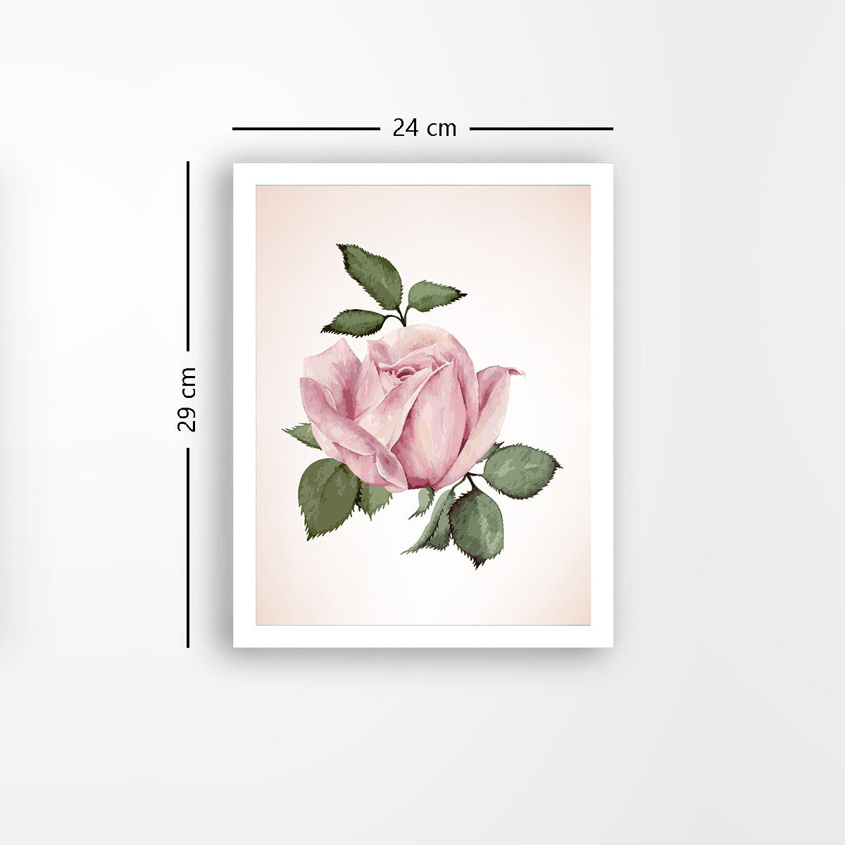 Quadro Decorativo MDF Emoldurado - Arte Multicolor 24x29cm com Moldura de Madeira 2cm