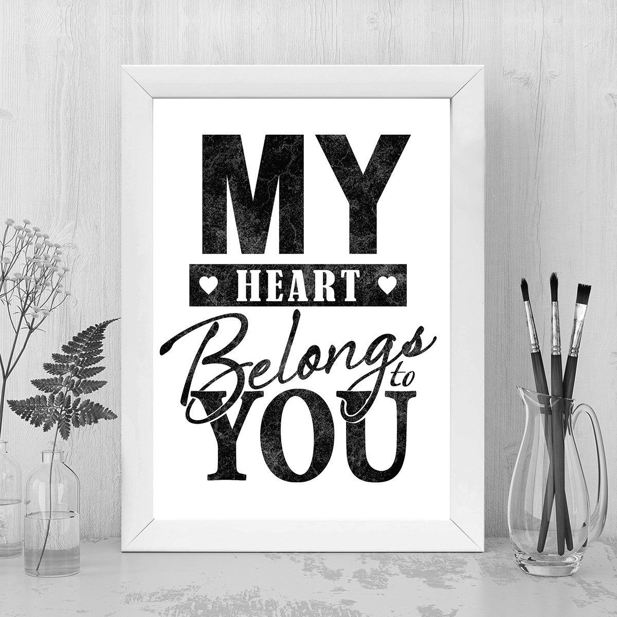 Quadro Decorativo MDF Emoldurado - Arte Multicolor 24x29cm com Moldura de Madeira 2cm