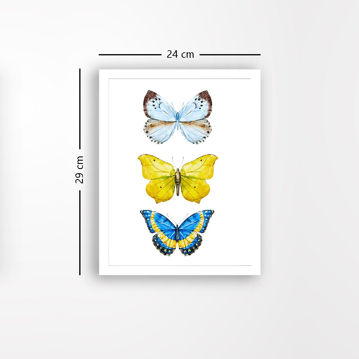 Quadro Decorativo MDF Emoldurado - Arte Multicolor 24x29cm com Moldura de Madeira 2cm