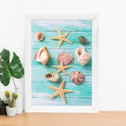 Quadro Decorativo MDF Emoldurado - Arte Multicolor 24x29cm com Moldura de Madeira 2cm