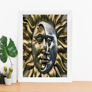 Quadro Decorativo MDF Emoldurado - Arte Multicolor 24x29cm com Moldura de Madeira 2cm