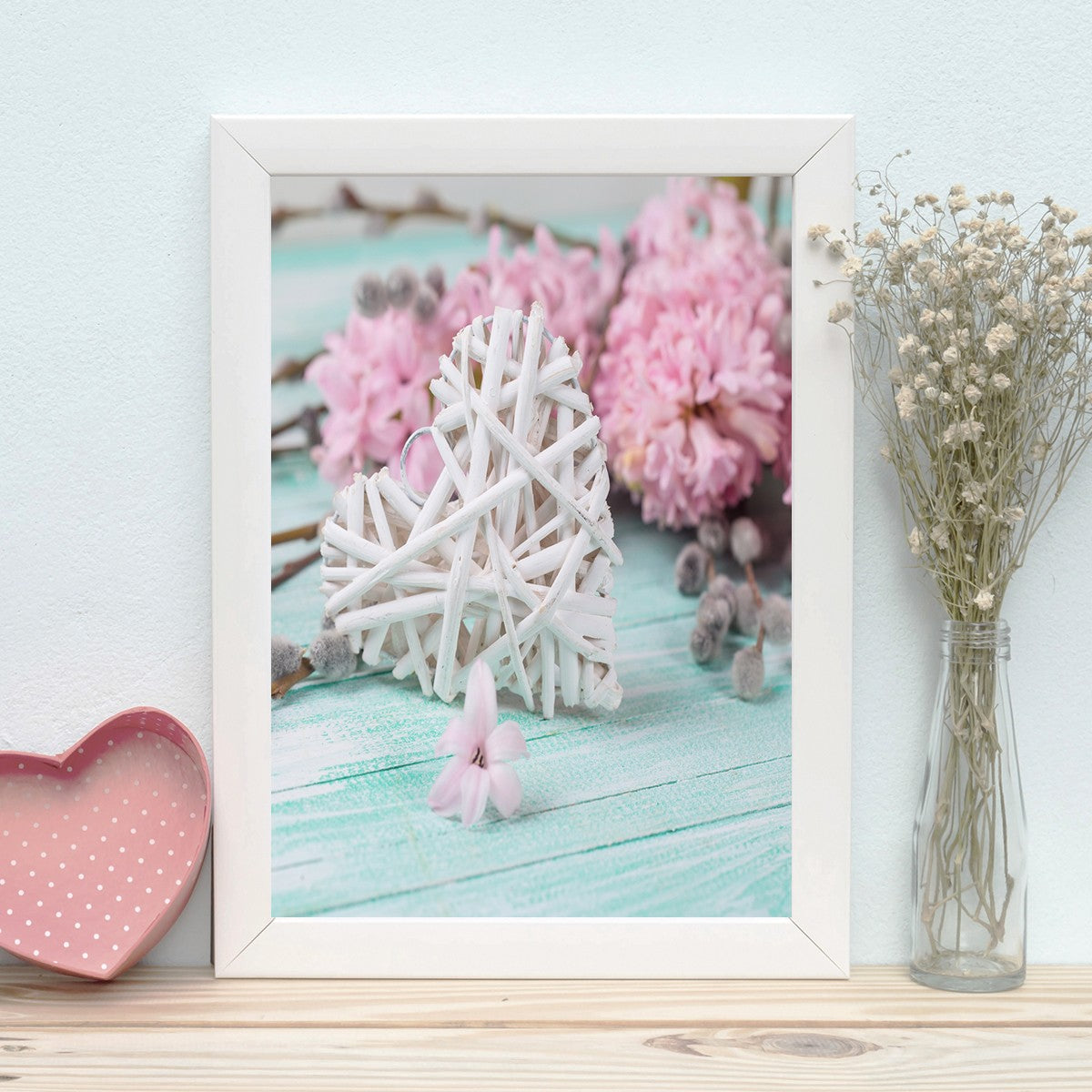 Quadro Decorativo MDF Emoldurado - Arte Multicolor 24x29cm com Moldura de Madeira 2cm