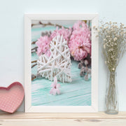 Quadro Decorativo MDF Emoldurado - Arte Multicolor 24x29cm com Moldura de Madeira 2cm