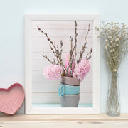 Quadro Decorativo MDF Emoldurado - Arte Multicolor 24x29cm com Moldura de Madeira 2cm