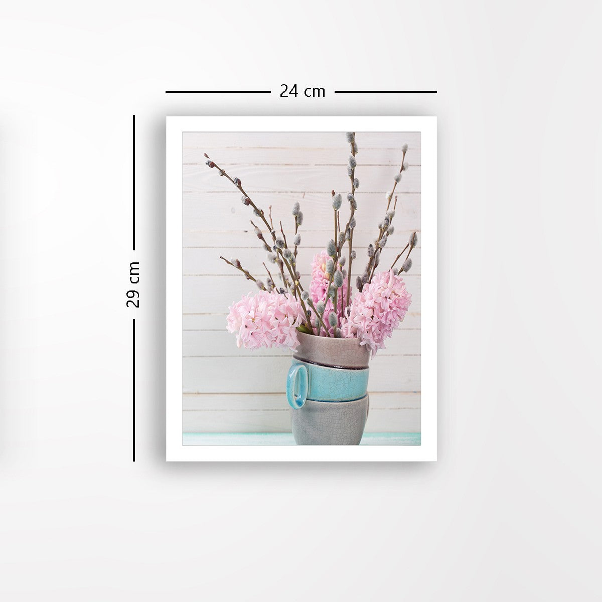 Quadro Decorativo MDF Emoldurado - Arte Multicolor 24x29cm com Moldura de Madeira 2cm