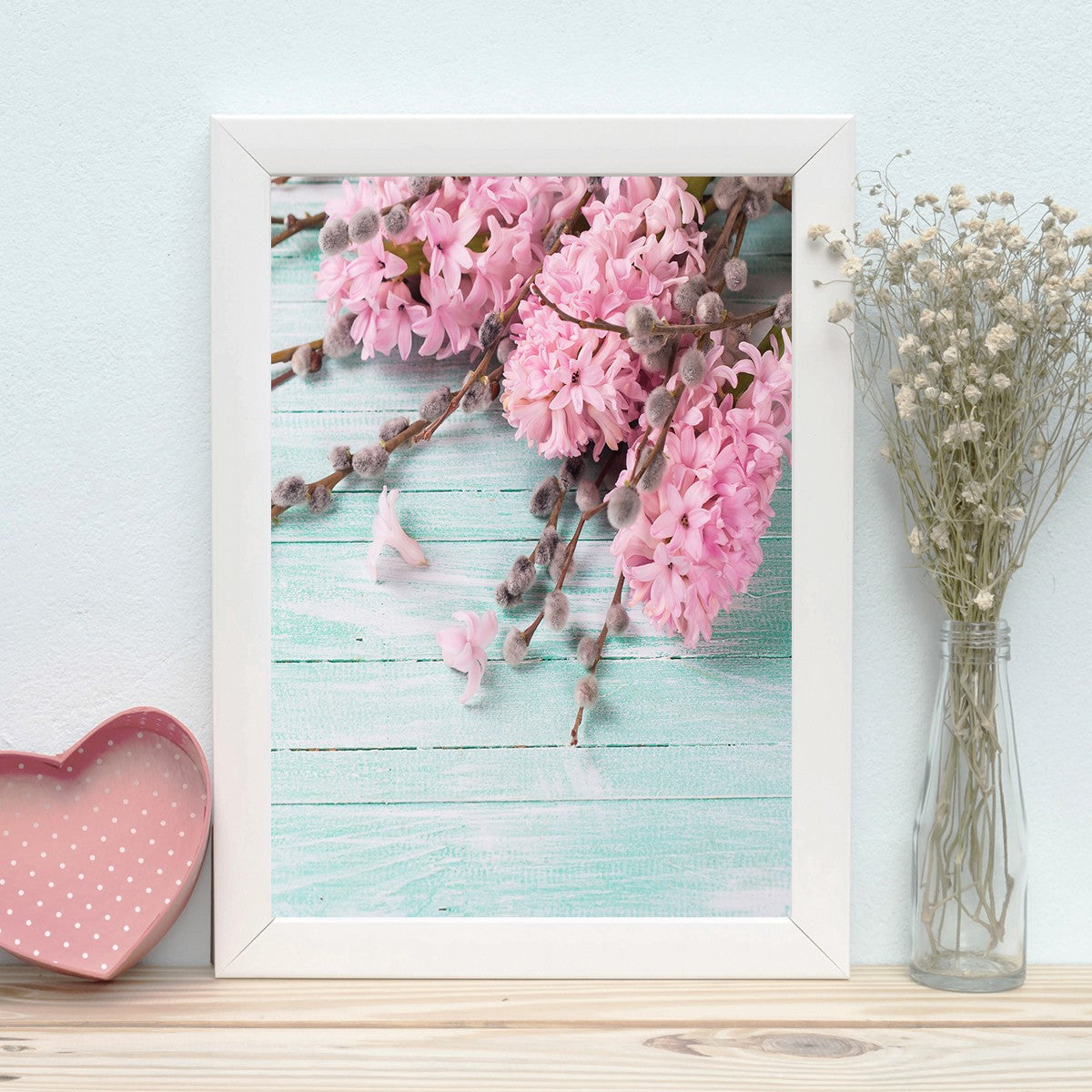 Quadro Decorativo MDF Emoldurado - Arte Multicolor 24x29cm com Moldura de Madeira 2cm