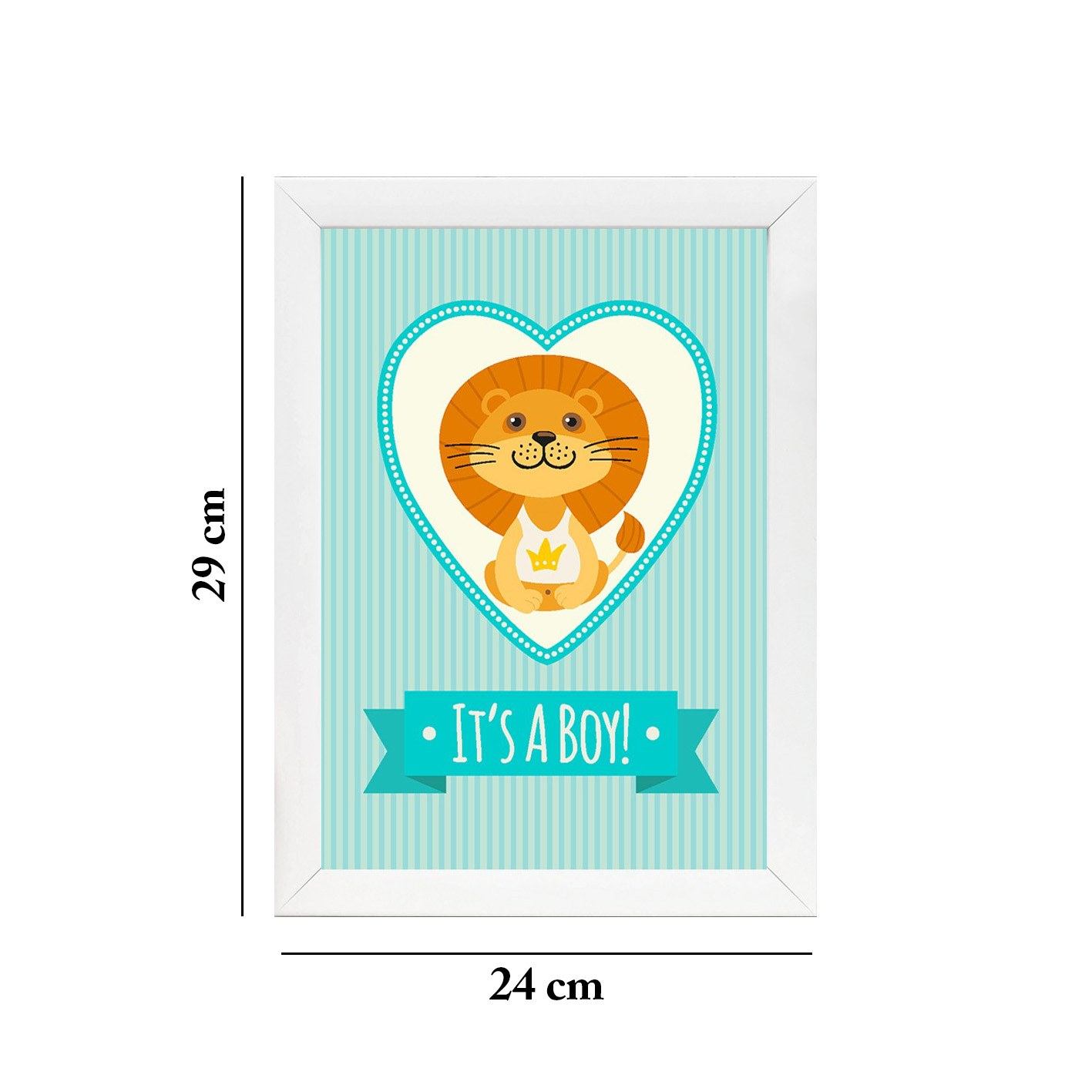 Quadro Decorativo MDF Emoldurado - Arte Multicolor 24x29cm com Moldura de Madeira 2cm