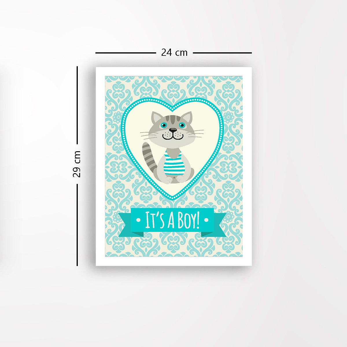 Quadro Decorativo MDF Emoldurado - Arte Multicolor 24x29cm com Moldura de Madeira 2cm