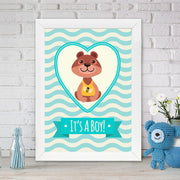 Quadro Decorativo MDF Emoldurado - Arte Multicolor 24x29cm com Moldura de Madeira 2cm