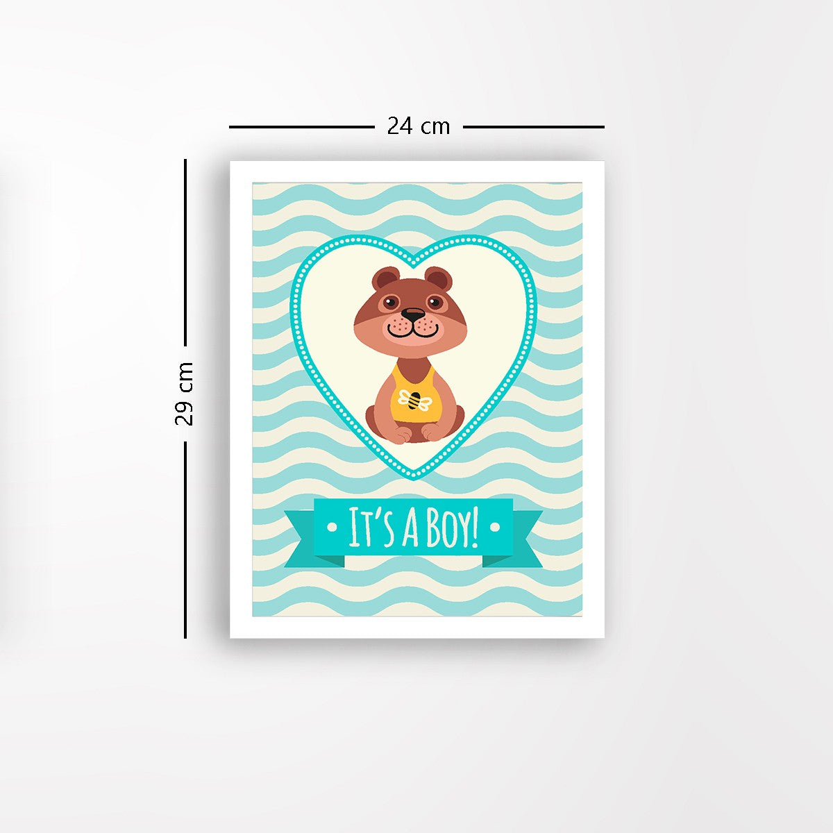 Quadro Decorativo MDF Emoldurado - Arte Multicolor 24x29cm com Moldura de Madeira 2cm