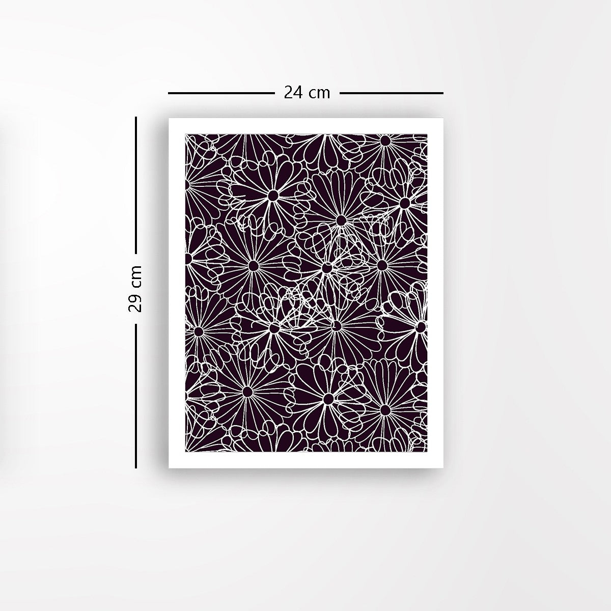 Quadro Decorativo MDF Emoldurado - Arte Multicolor 24x29cm com Moldura de Madeira 2cm