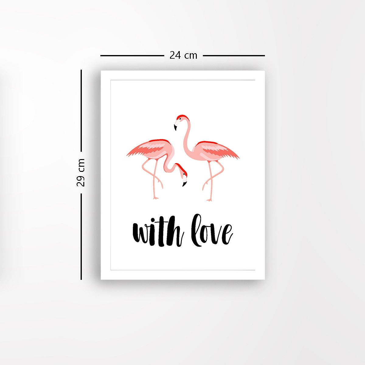 Quadro Decorativo MDF Emoldurado - Arte Multicolor 24x29cm com Moldura de Madeira 2cm