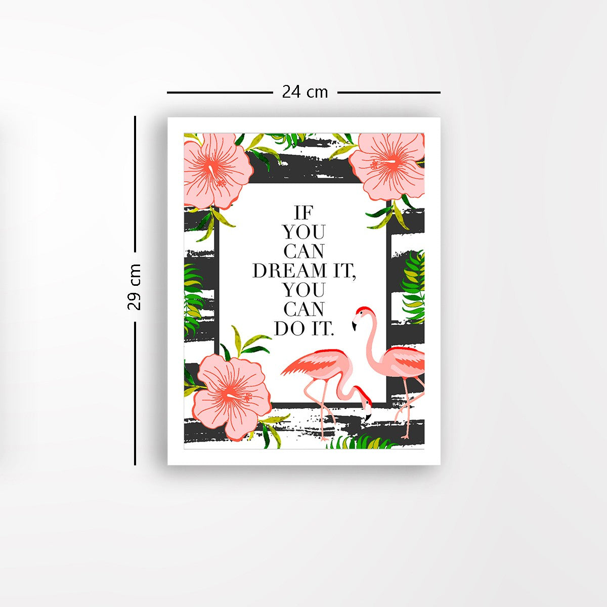 Quadro Decorativo MDF Emoldurado - Arte Multicolor 24x29cm com Moldura de Madeira 2cm