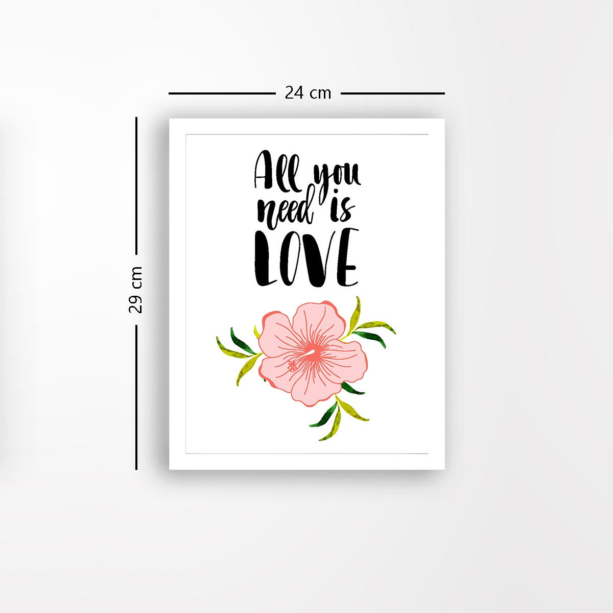 Quadro Decorativo MDF Emoldurado - Arte Multicolor 24x29cm com Moldura de Madeira 2cm