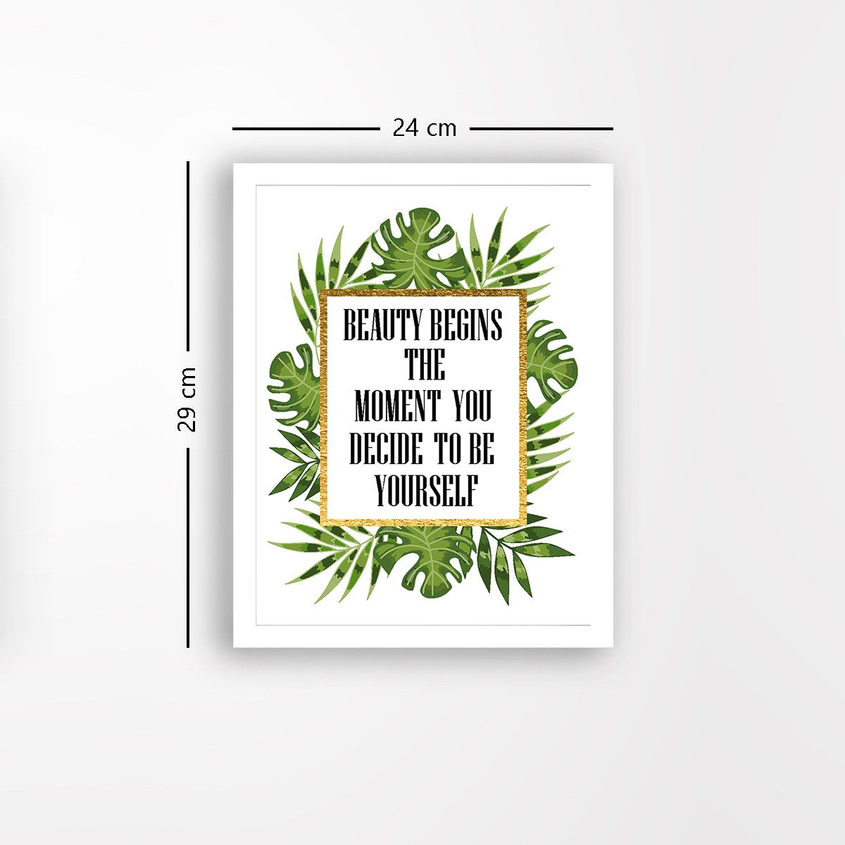 Quadro Decorativo MDF Emoldurado - Arte Multicolor 24x29cm com Moldura de Madeira 2cm