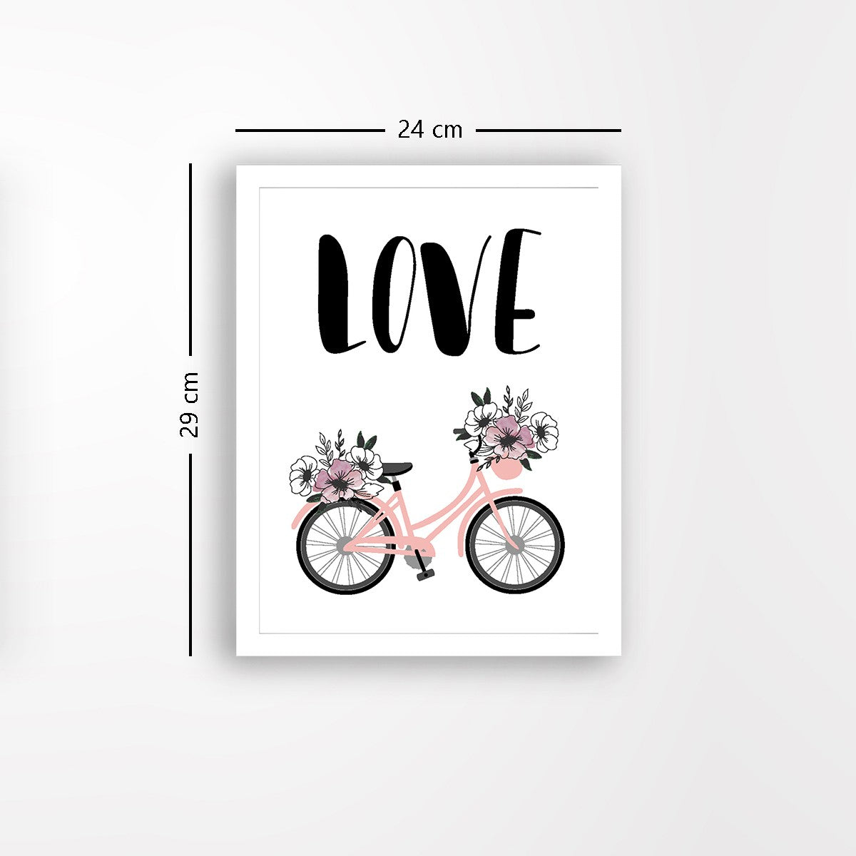 Quadro Decorativo MDF Emoldurado - Arte Multicolor 24x29cm com Moldura de Madeira 2cm