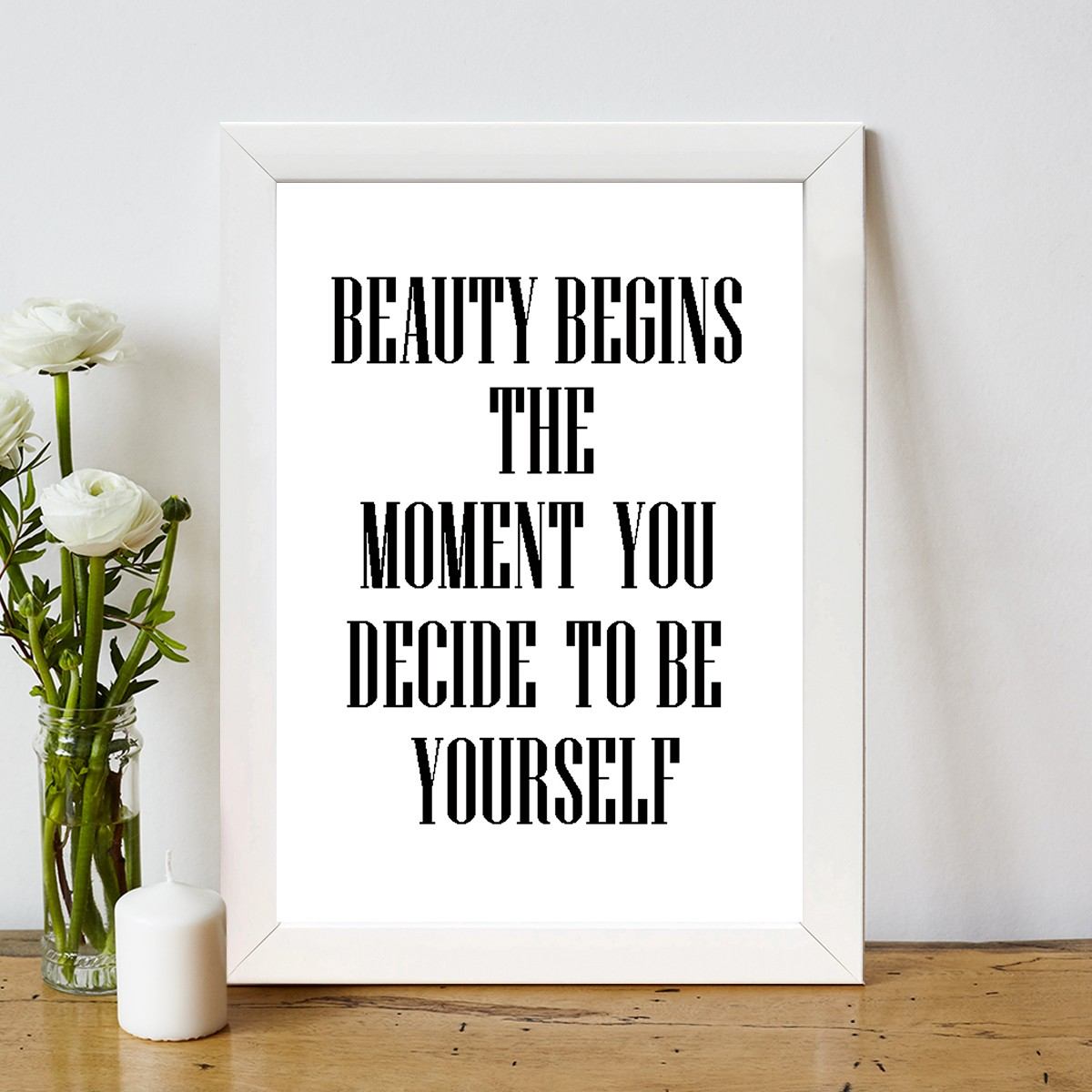 Quadro Decorativo MDF Emoldurado - Arte Multicolor 24x29cm com Moldura de Madeira 2cm