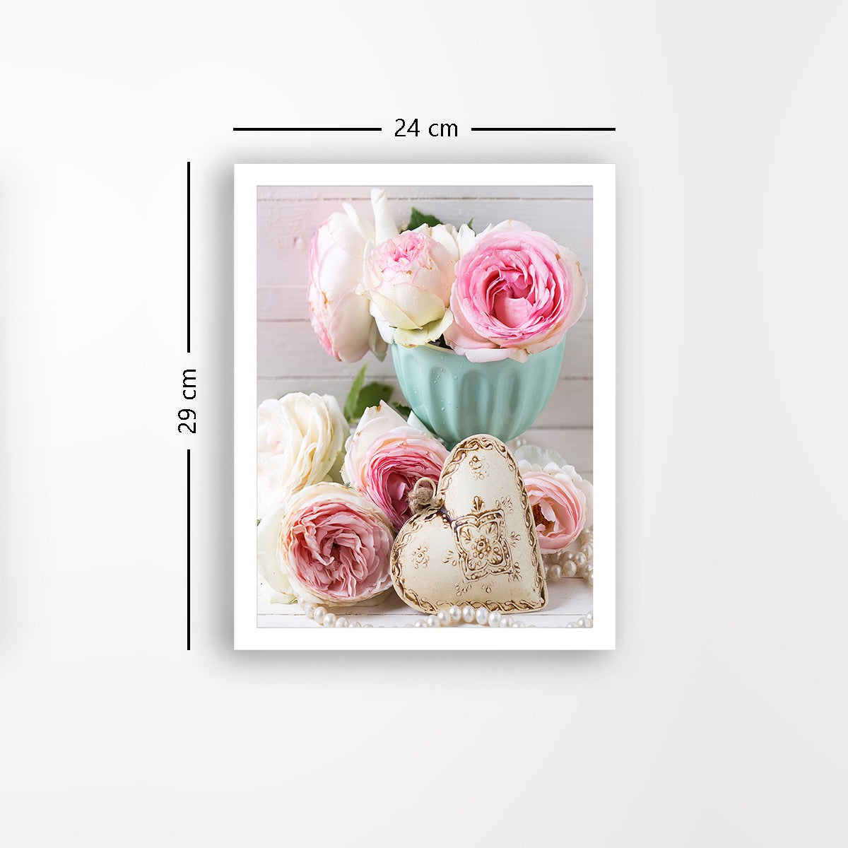 Quadro Decorativo MDF Emoldurado - Arte Multicolor 24x29cm com Moldura de Madeira 2cm