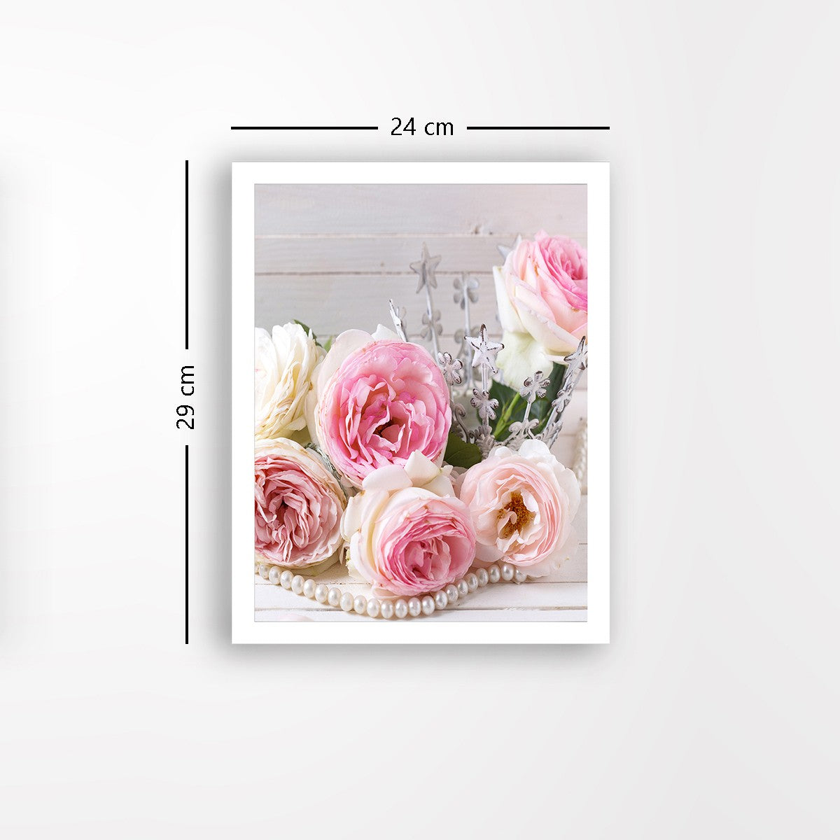 Quadro Decorativo MDF Emoldurado - Arte Multicolor 24x29cm com Moldura de Madeira 2cm