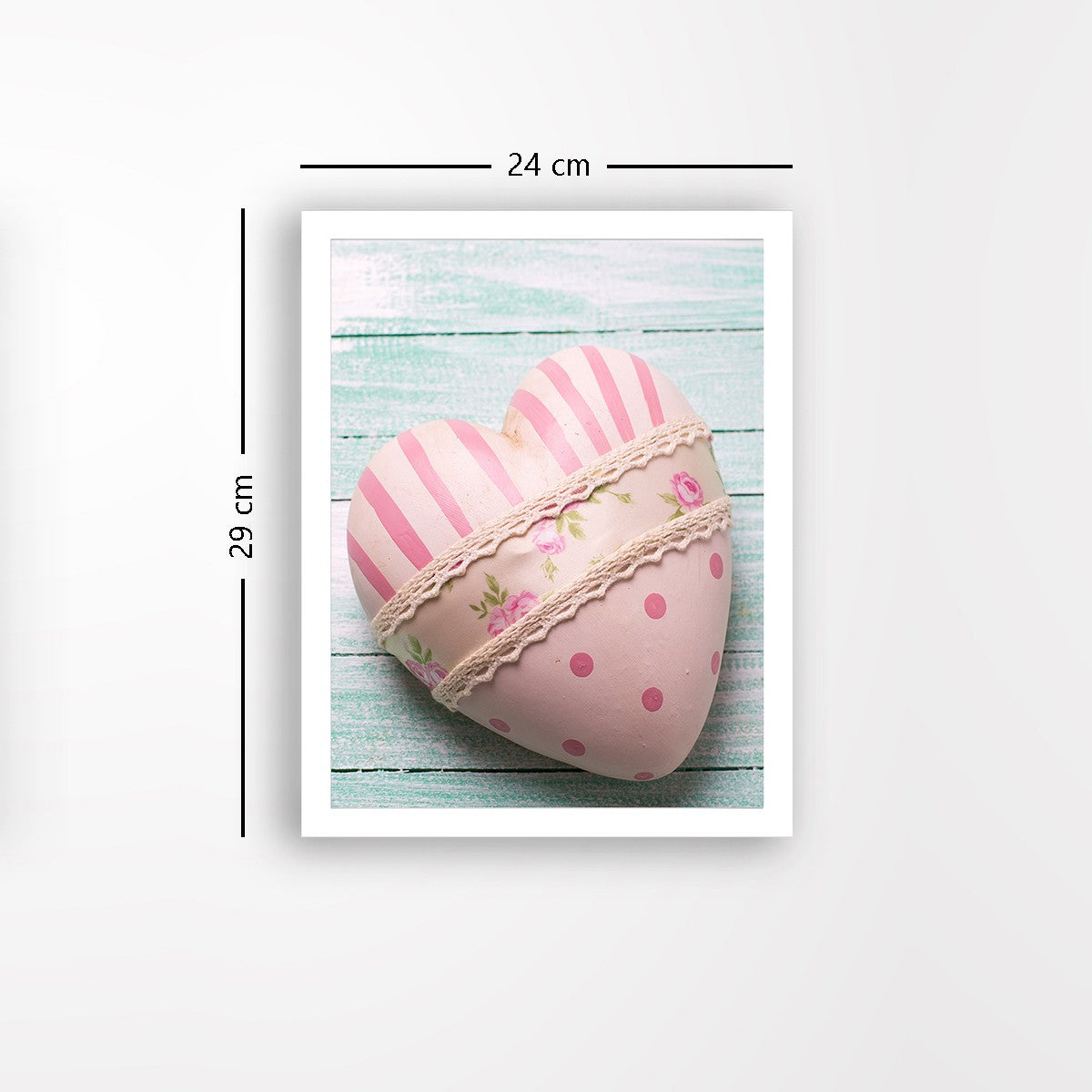 Quadro Decorativo MDF Emoldurado - Arte Multicolor 24x29cm com Moldura de Madeira 2cm