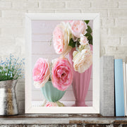 Quadro Decorativo MDF Emoldurado - Arte Multicolor 24x29cm com Moldura de Madeira 2cm