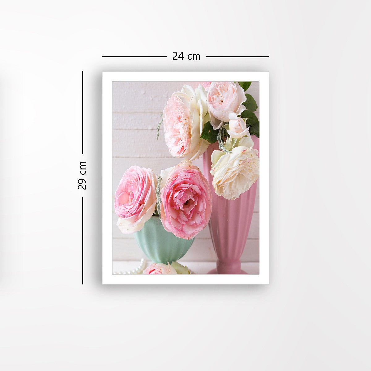 Quadro Decorativo MDF Emoldurado - Arte Multicolor 24x29cm com Moldura de Madeira 2cm