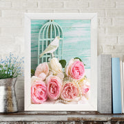 Quadro Decorativo MDF Emoldurado - Arte Multicolor 24x29cm com Moldura de Madeira 2cm