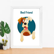 Quadro Decorativo MDF Emoldurado - Arte Multicolor 24x29cm com Moldura de Madeira 2cm