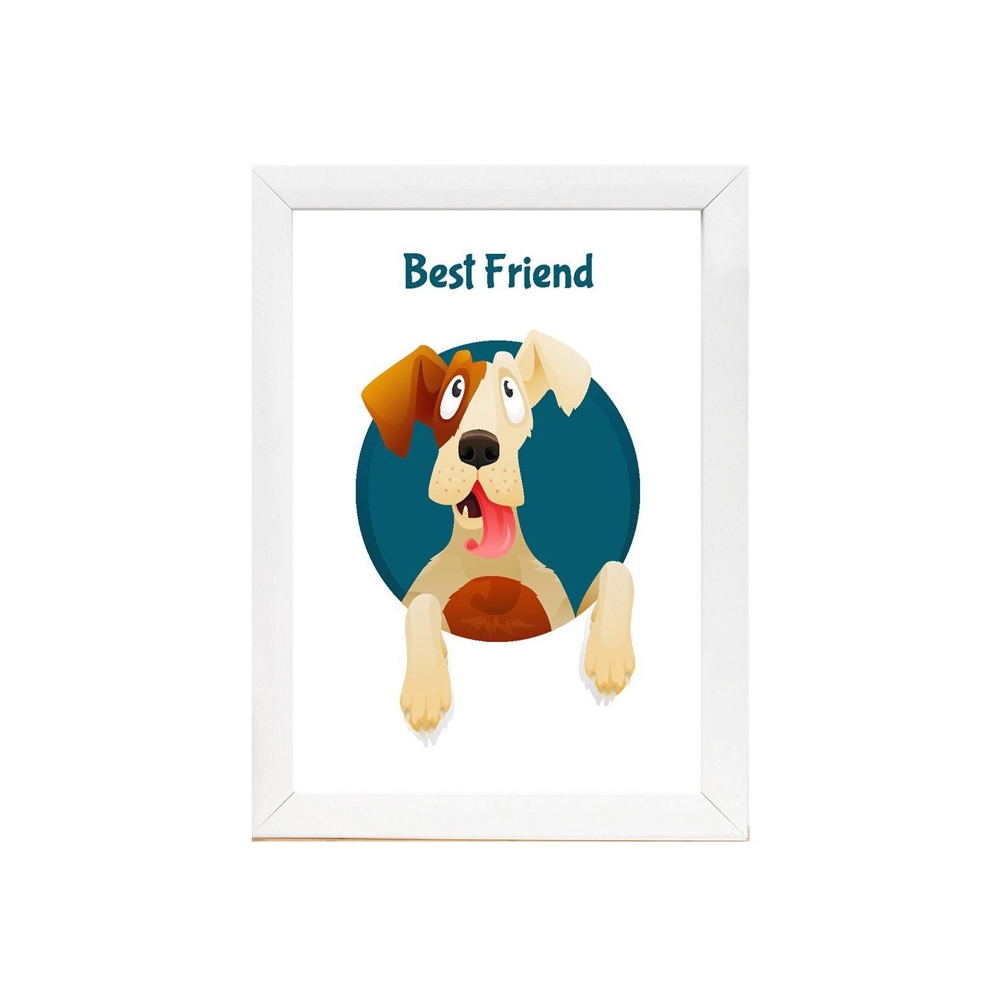 Quadro Decorativo MDF Emoldurado - Arte Multicolor 24x29cm com Moldura de Madeira 2cm