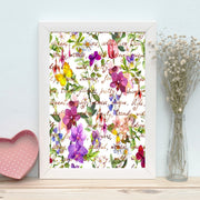 Quadro Decorativo MDF Emoldurado - Arte Multicolor 24x29cm com Moldura de Madeira 2cm