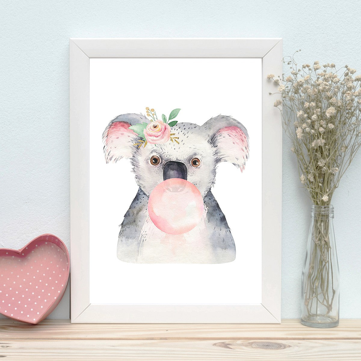 Quadro Decorativo MDF Emoldurado - Arte Multicolor 24x29cm com Moldura de Madeira 2cm