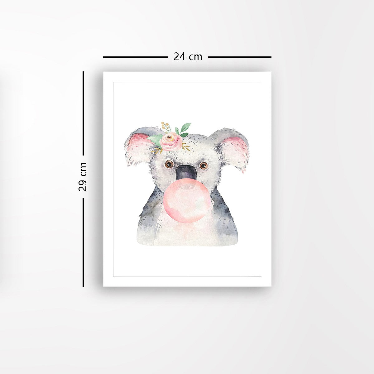 Quadro Decorativo MDF Emoldurado - Arte Multicolor 24x29cm com Moldura de Madeira 2cm