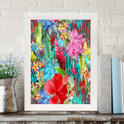 Quadro Decorativo MDF Emoldurado - Arte Multicolor 24x29cm com Moldura de Madeira 2cm