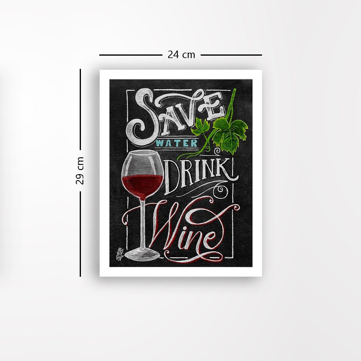 Quadro Decorativo MDF Emoldurado - Arte Multicolor 24x29cm com Moldura de Madeira 2cm